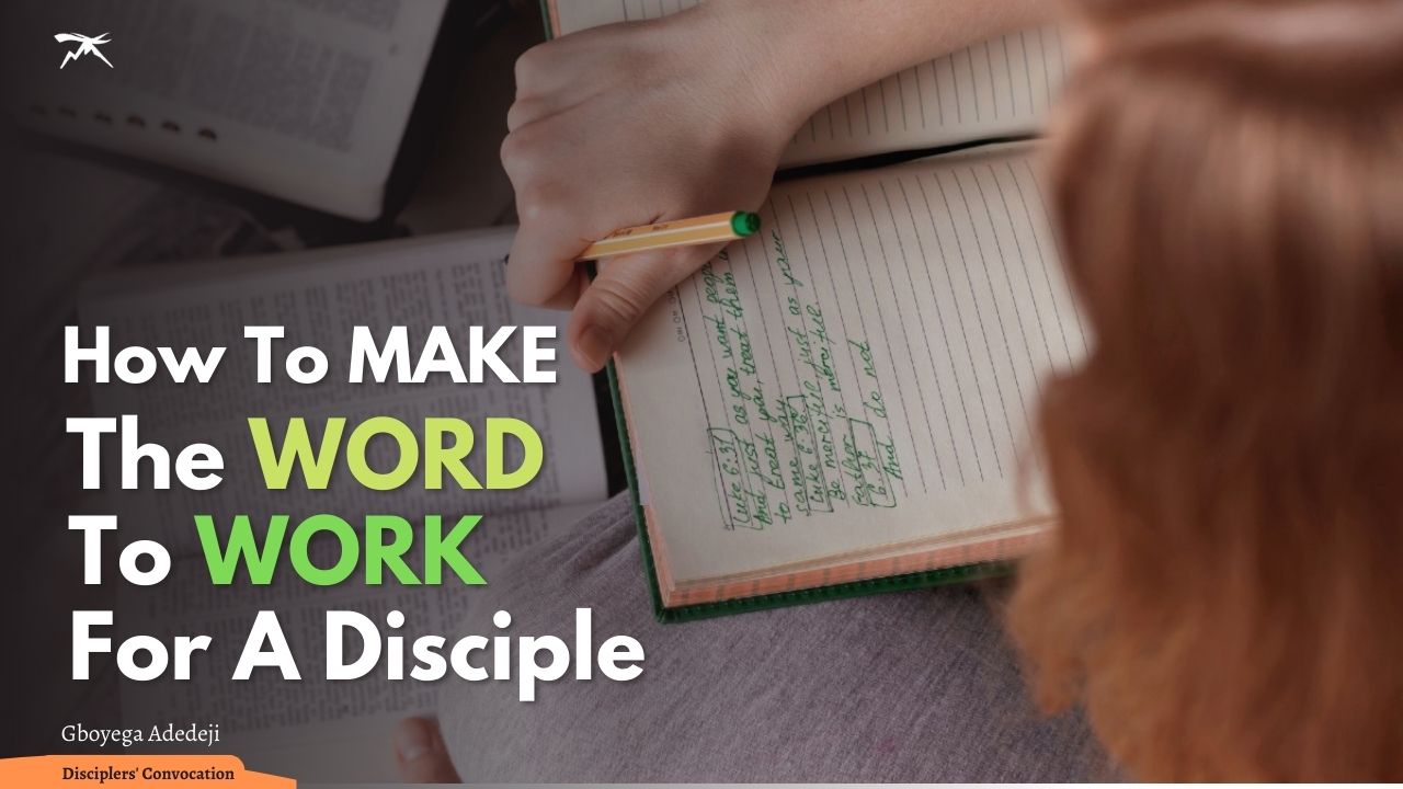 The Disciple As A Sower: How To Make The Word Work In Your Life
